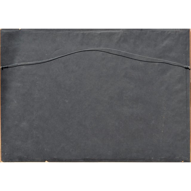 Paper Emily Shotwell Goeller "Wood Fall Leaves" Impressionist Watercolor on Paper 1947 For Sale - Image 7 of 8