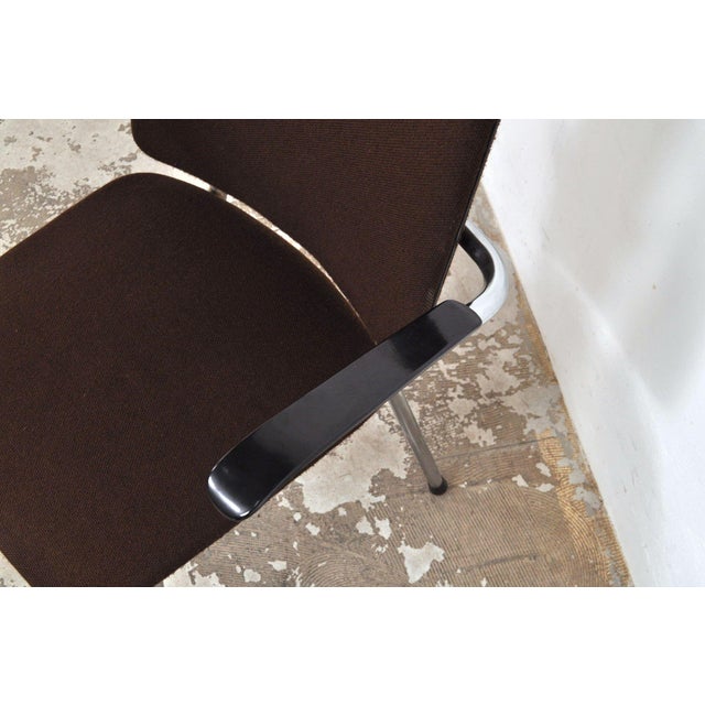 Vintage Tubular Frame Chairs with Bakelite Armrests, 1970s, Set of 4 For Sale - Image 6 of 13