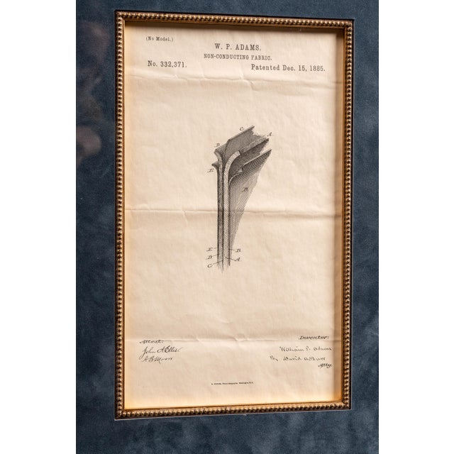 1885 William P Adams Non Conducting Fabrics Patent For Sale - Image 4 of 7