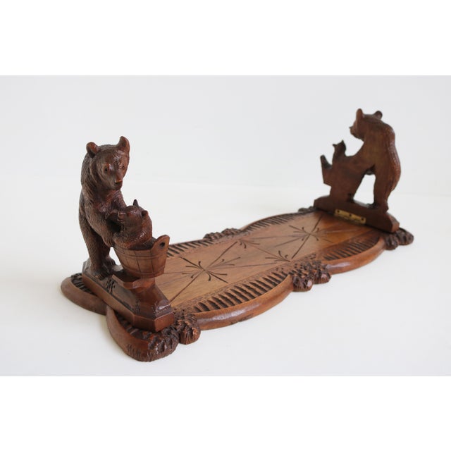 Antique Black Forest Swiss Bear Adjustable Bookshelf, 1880 For Sale - Image 4 of 12