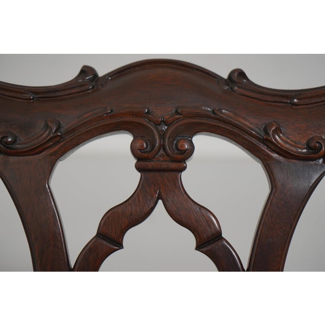 Set of 10 Henkel Harris Model 115 Mahogany Dining Room Chairs For Sale In Philadelphia - Image 6 of 18