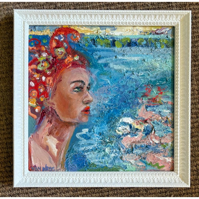 "Bathing Beauty", Original Oil Paintings, by Van Ness For Sale In Saint Louis - Image 6 of 9