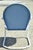 Blue Mid 20th Century Art Deco Blue Steel Metal Patio Chair For Sale - Image 8 of 10