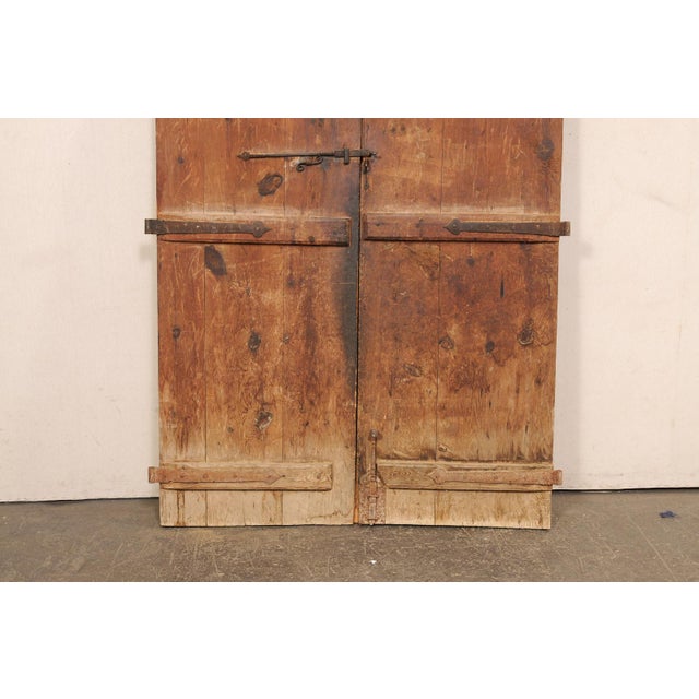 18th C. Spanish Geometric Panel Wood Doors For Sale - Image 9 of 12