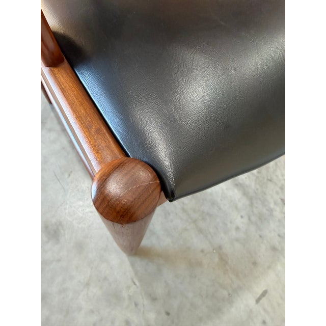 Brown 1960s Set of 6 Kai Kristiansen Style Danish Teak Mid Century Dining Chairs For Sale - Image 8 of 12