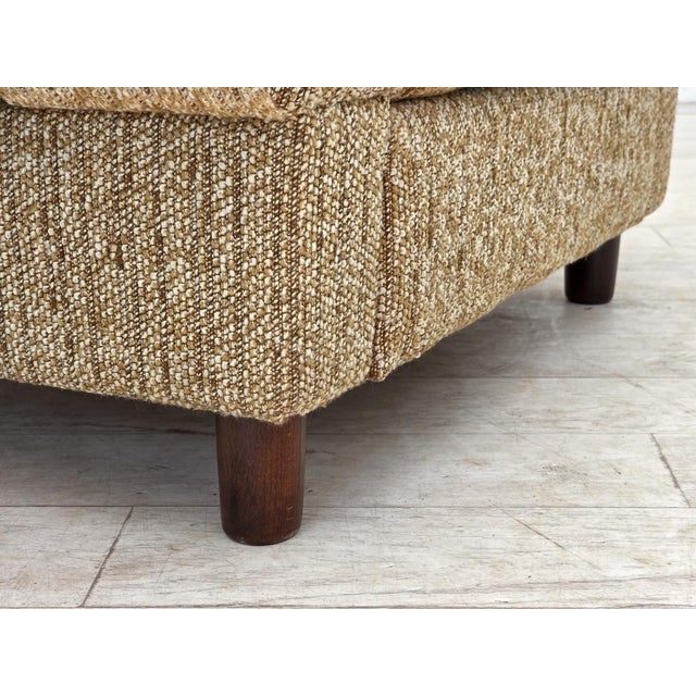 Brown Danish Club Chair in Furniture Wool from Nisbo Horsens, 1980s For Sale - Image 8 of 18