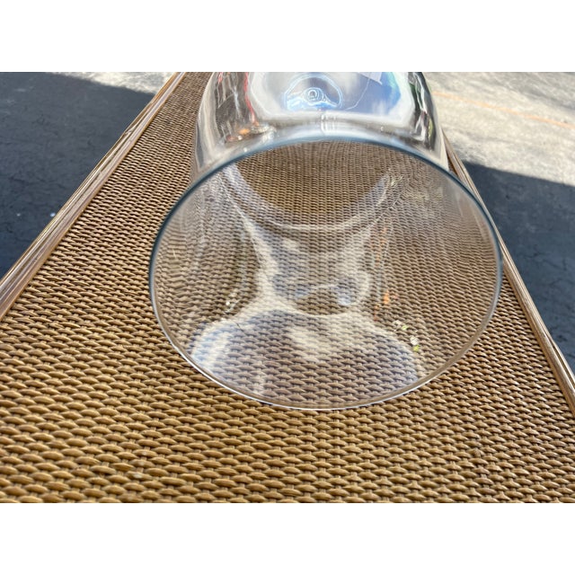 Large Vintage Decorative Stemmed Wine Glass Centerpiece Vase For Sale - Image 4 of 5