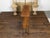 American Midcentury Metal and Wood Two-Tiered Shelving Unit with Twisted Motifs For Sale - Image 9 of 12