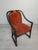 Vintage Upholstered Rattan Armchair For Sale - Image 18 of 18