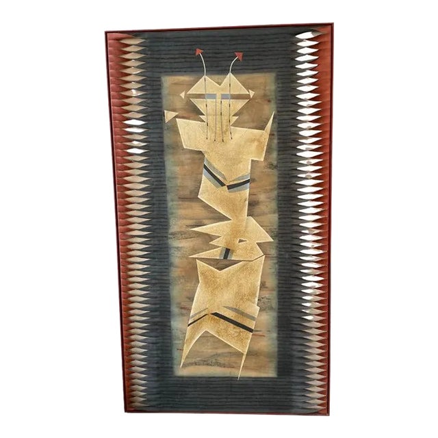 1980s Janet Folsom "Totem" Painting For Sale