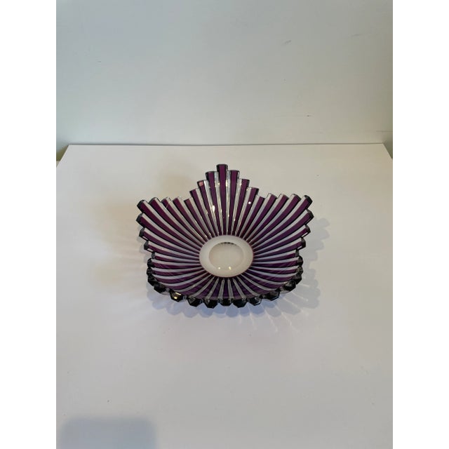 Late 20th Century Postmodern Amethyst Bowl Dish For Sale - Image 5 of 7