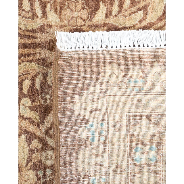 2000 - 2009 Mogul, One-of-a-Kind Hand-Knotted Area Rug - Brown, 6' 1" x 8' 10" For Sale - Image 5 of 8