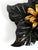 Large Black and Gilt Metal Floral 5-Arm Ceiling Lamp by Hans Kögl, 1980s For Sale - Image 11 of 18