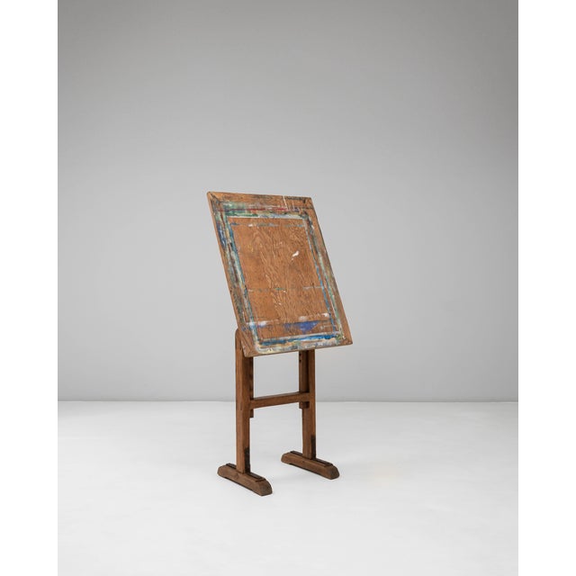 20th Century French Wooden Artist's Easel with Adjustable Tilt For Sale In Greensboro - Image 6 of 18