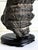 Rare Chinese Antique Black and White Lingbi Scholar Stone on Display Stand For Sale - Image 10 of 18