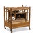Wood 19th-C. English Burnt Bamboo & Grasscloth Chinoiserie Magazine Rack or Canterbury For Sale - Image 7 of 8