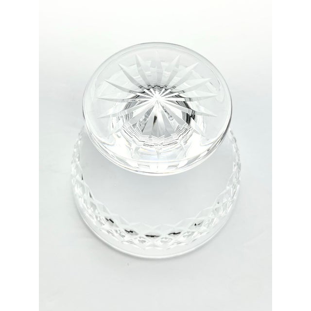 Glass Waterford Crystal Footed Pedestal Compote Catchall Decorative Bowl For Sale - Image 7 of 8