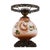 Falkenstein Hurricane Lamp Base With Decorated Flowers For Sale - Image 4 of 5