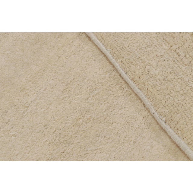 Textile Rug & Kilim’s Modern Textural Oversized Rug With Striae of Beige - 11'x16' For Sale - Image 7 of 7