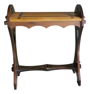 Arts and Crafts Oak Apprentice Piece Window Seat or Hall Bench, 1890s-1910s