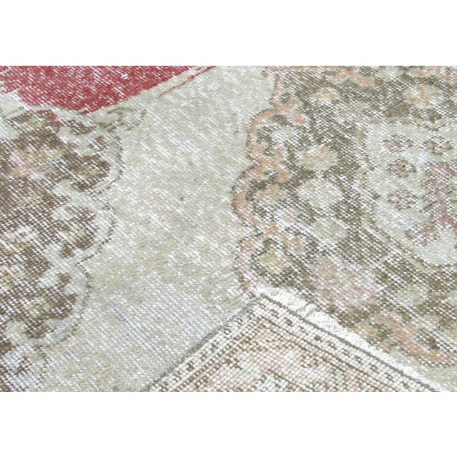 1960s Turkish Oushak Rug For Sale - Image 4 of 7