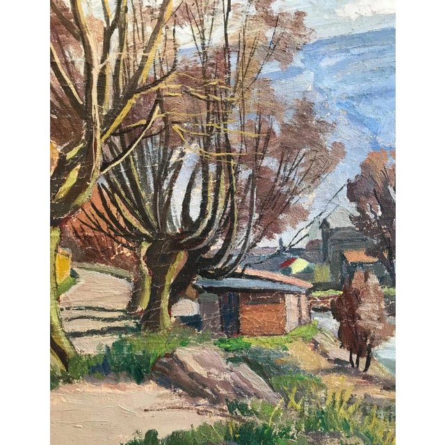 John Henri Deluc, Man at the River, Oil on Canvas For Sale - Image 5 of 8