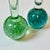 Glass Mid-Century Italian Boho Chic Hollywood Regency Controlled Bubble Bud Vases - Set of 2 For Sale - Image 7 of 7