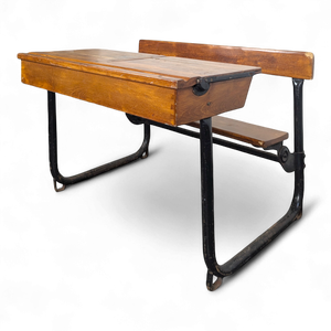 Modern School Desk in Wood