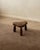 Mid-Century Modern French Brutalist Wooden Tripod Stool in Oak, 1950s For Sale - Image 3 of 8