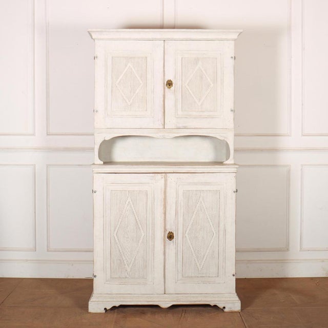 Swedish Painted Cabinet For Sale - Image 9 of 9