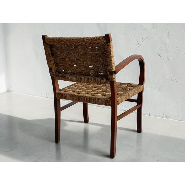 Erich Dieckmann Brutalist Bauhaus Rope Armchairs from Erich Dieckmann, Germany, 1930s For Sale - Image 4 of 15