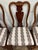 Late 20th Century Vintage Queen Anne Style Upholstered Dining Side and Arm Chairs - Set of 5 For Sale - Image 5 of 12