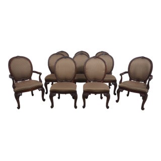 Set of 10 Henredon Georgian Mahogany Dining Room Chairs For Sale
