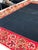 Black Large Antique Embroidered Textile Wall Hanging With Raised Floral Border — Possibly Portuguese For Sale - Image 8 of 13
