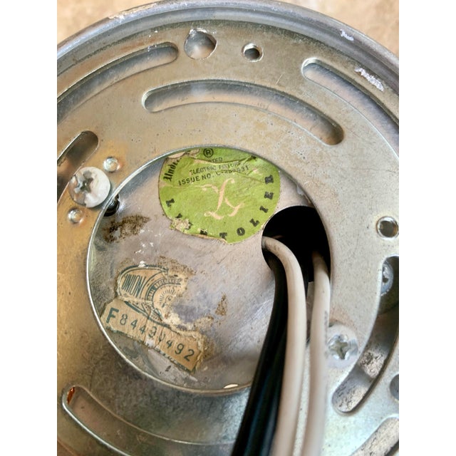 Mid-Century Modern Rare Mid-Century Modern ‘Lightolier’ 6 Bulb Vintage Chrome Finish Light Fixture For Sale - Image 3 of 11