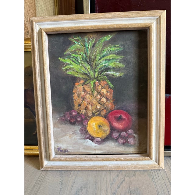 1970s Vintage French Still Life of Fruit For Sale - Image 5 of 6
