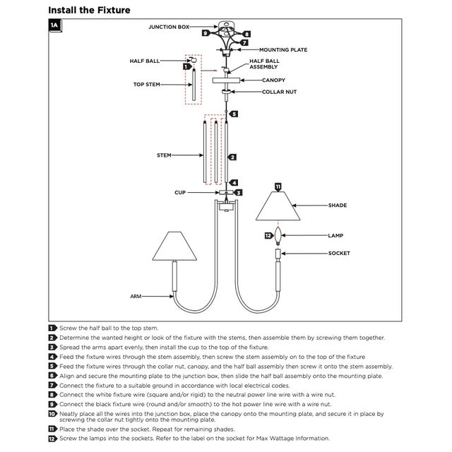 Visual Comfort Studio Porteau 5-Light Medium Chandelier in Satin Brass For Sale In Greenville, SC - Image 6 of 6