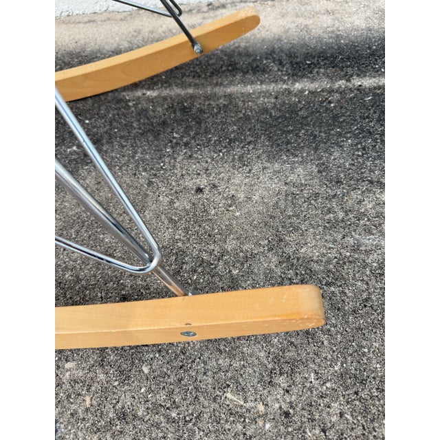 Plastic Eames Rocking Chair by Charles and Ray Eames for Herman Miller | Mid Century Modern Rar Chair | Molded Plastic Rocker For Sale - Image 7 of 12