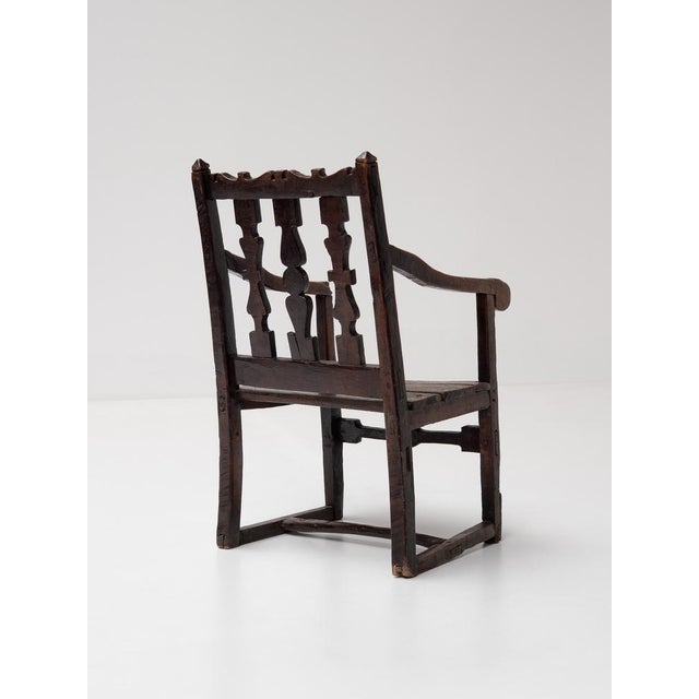 French Provincial Oak Armchair, 18th Century For Sale - Image 3 of 14