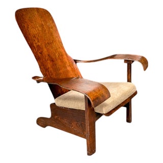 Brazilian Mid-Century Modern Armchair in Bentwood, Cimo, 1950s - Lot 547A For Sale