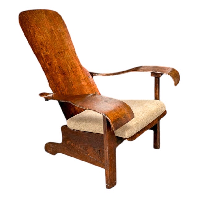 Brazilian Mid-Century Modern Armchair in Bentwood, Cimo, 1950s - Lot 547A For Sale