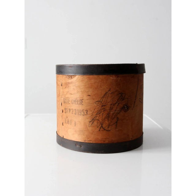 1950s Vintage Wooden Cheese Box For Sale - Image 5 of 12