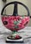 Raspberry Pink Art Deco Era Ditmar Urbach Hand Painted Basket For Sale - Image 8 of 11
