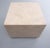 Modern Travertine Cube Table on Wheels, 1970s For Sale - Image 3 of 12