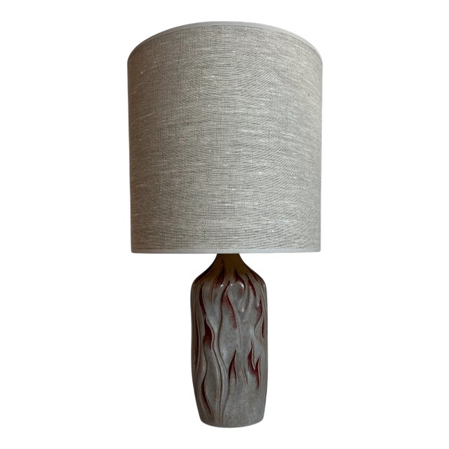 Lamp with Flames from Boch Frères, 1930s For Sale