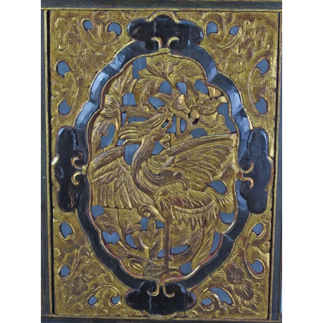 Early 20th Century Ceiling Wedding Panel With One Phoenix For Sale - Image 4 of 6