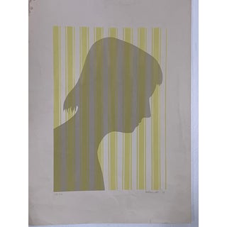 Shadows Silkscreen by Berto Ravotti, 1972 For Sale