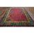 Art Deco 1920s Fuschia Open Field Floral Modern Antique Chinese Art Deco Knotted Wool Rug For Sale - Image 3 of 10