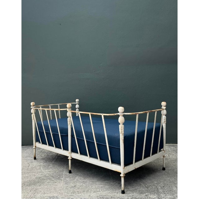 Vintage Michael Taylor “Montecito” Wrought Iron Loveseat For Sale - Image 11 of 12