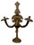 A matched pair of solid cast bronze wall sconces combining French Second Empire decorative vocabulary with American...